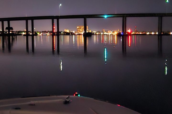 a close up of a pier